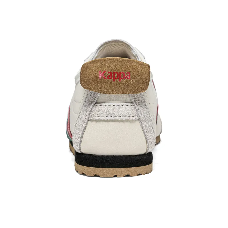 Kappa Back to Back Anti Slip Wear Resistant Low Top Skateboard Shoes Unisex White Green-4