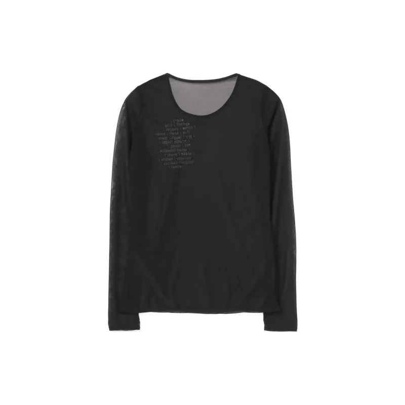 Yohji Yamamoto T Shirt Women's Black-1