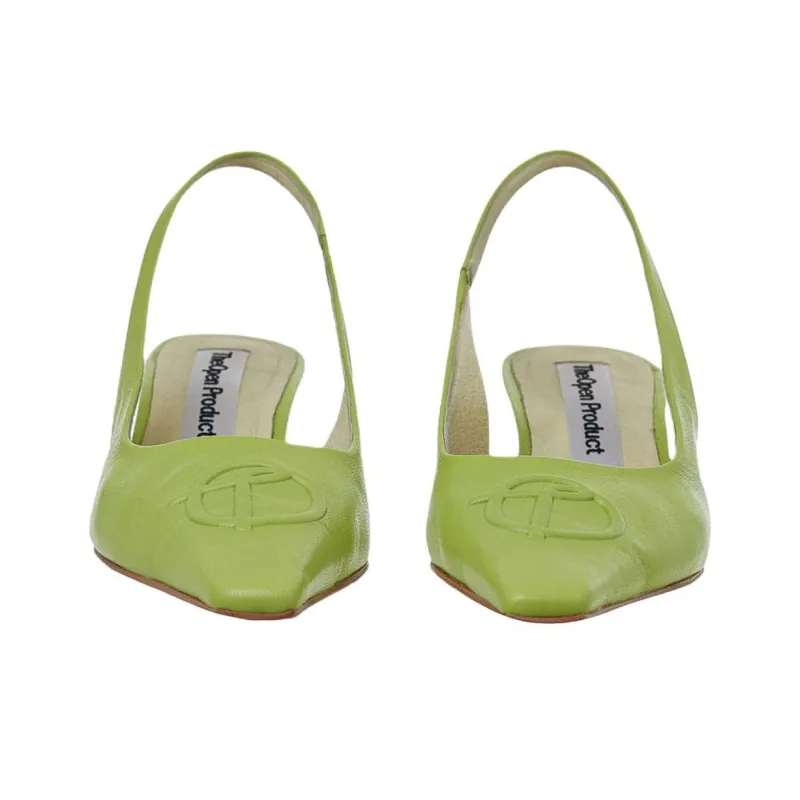 Open Yy Chunky Heel High Heels 4.5cm Women's Green-3