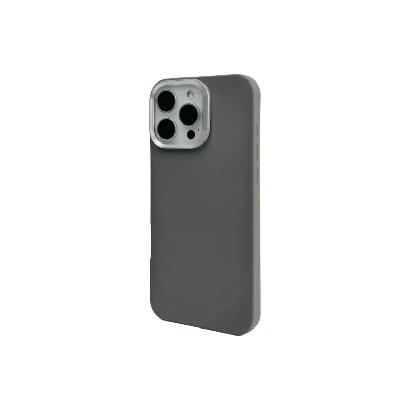 Wei Xin Acrylic Material Solid Color Silver Frame Phone Cases Compatible With IPhone 16/15 Pro Max/Apple 13/14 Pro/Max-2