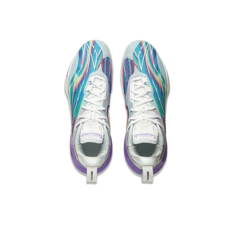 LiNing Flash Strike 11 Supportive And Elastic Low Top Basketball Shoes Men's Blue Purple-3