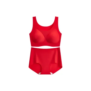 Herbal Primer Underwear Set Women's Red
