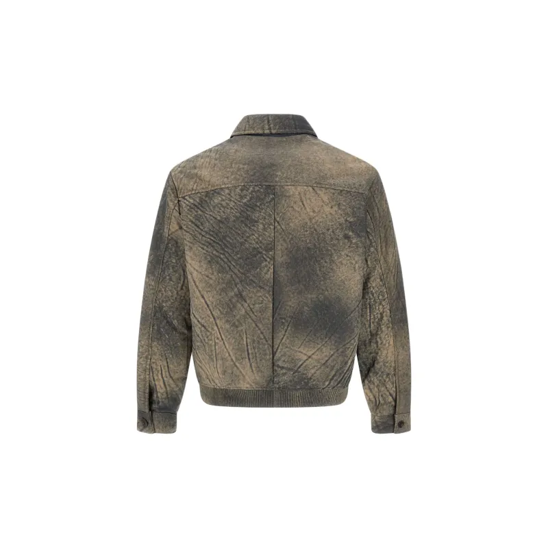 CLOSED Leather Jacket Men's Umber-1
