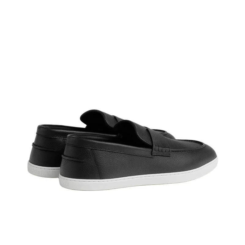 HERMES Loafers Men Black-3