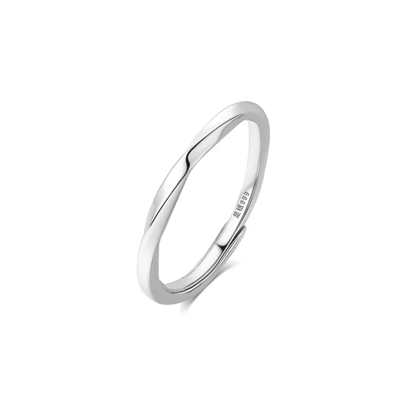 BLANK IN BLANK Sterling Silver Rings Unisex Girlfriend's Birthday Anniversary-5