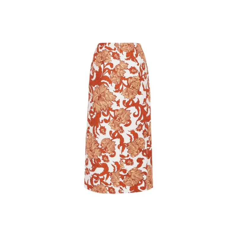 La DOUBLEJ. Floral print High waisted Pencil Skirt-1