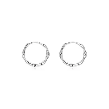 JOLLY NOTE Sterling Silver Earrings Unisex Good Luck