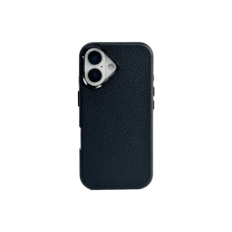 Wei Xin Leather Material Solid Color Litchi Grain Phone Cases Compatible With IPhone 16/15 Pro Max/Apple 13/14 Pro/Max-8