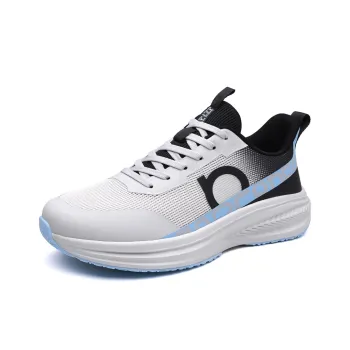Meiretu Anti Slip And Wear Resistant Lightweight Low Top Casual Running Shoes Men's White Black
