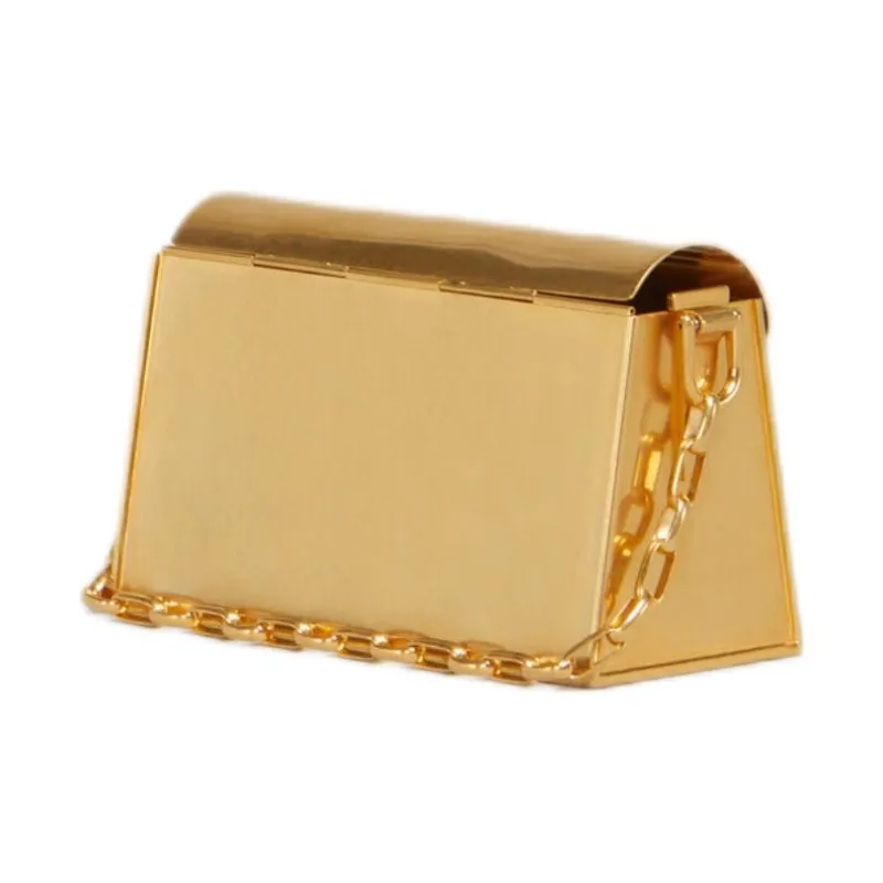 MARNI Brass Handbag Women's Gold-3