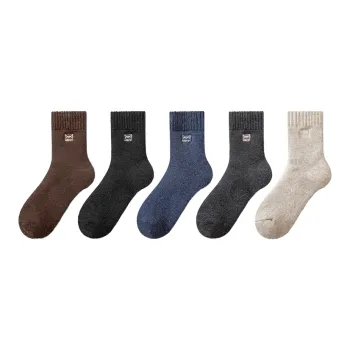 MIIOW Mid Calf Socks Unisex 5 Pack