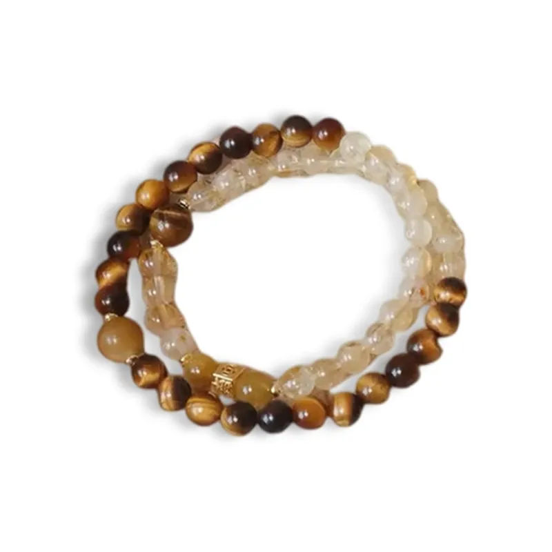GUDS GAVE Tiger's Eye Stone Bracelets Unisex-3