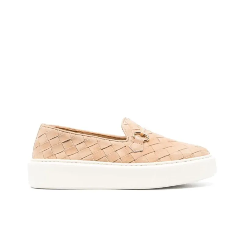 Henderson Baracco Tina Braided Suede Loafers Women's-1