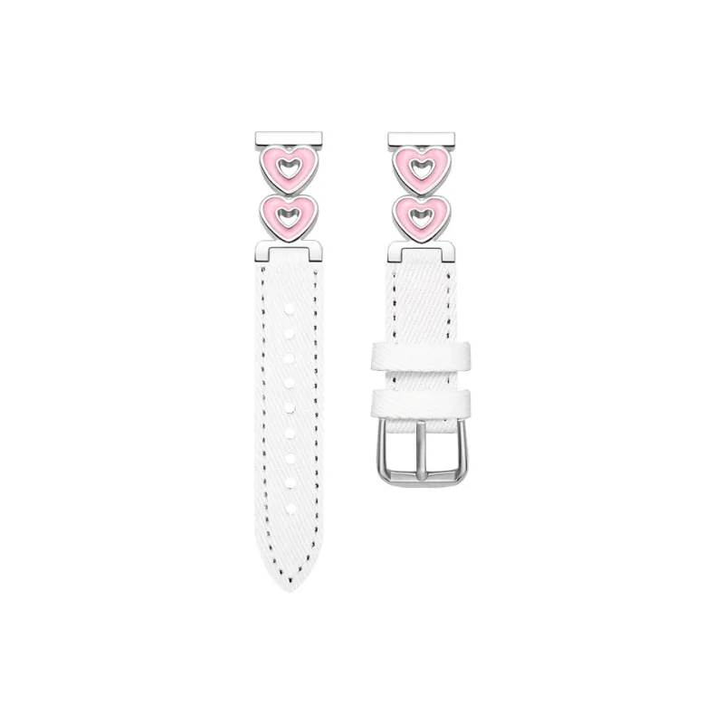 CHUANGYIDA Red Beige Compatibility Watch Band 145~210mm Canvas Material-17