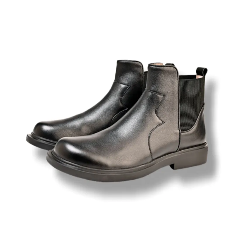 Brounvanm Short Chelsea Boots Men's Black-1