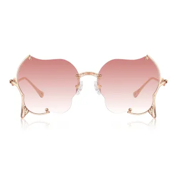 Lao Feng Xiang Β Titanium Irregular Shape Sunglasses Women's