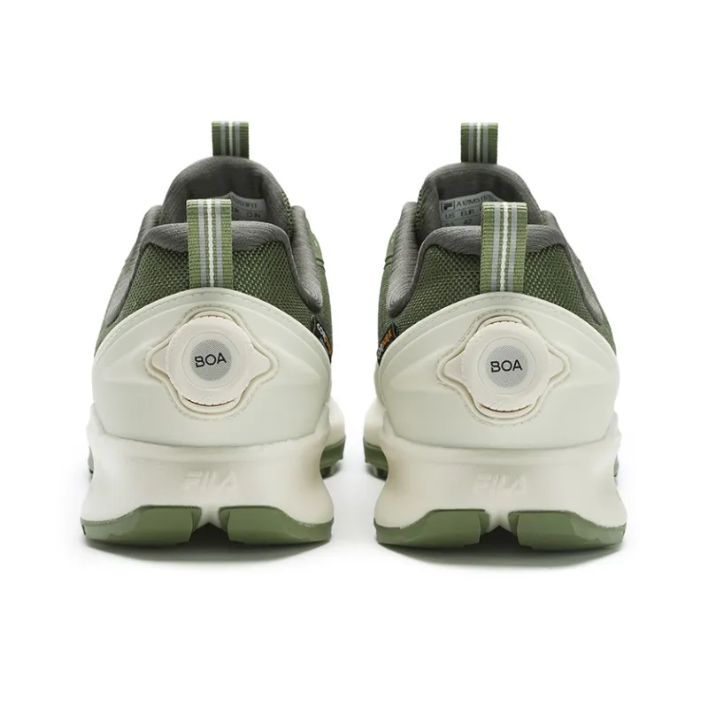 FILA BOA Wear resistant And Lightweight Low Top Running Shoes Men's Green-3