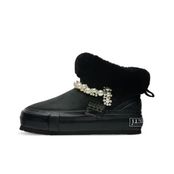 VESSEL Warm And Wear Resistant Short Snow Boots Unisex Black