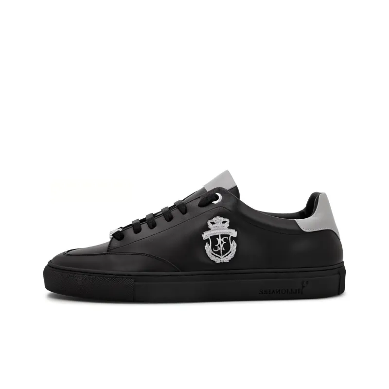 Billionaire Low-Top Skateboard Shoes Men's Black-0