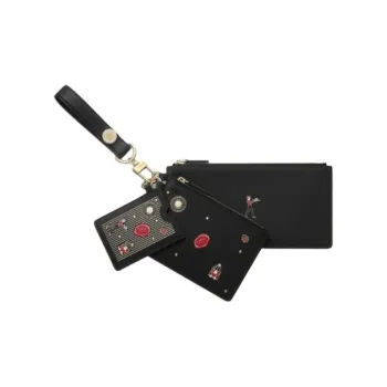 CARTIER Calfskin Wallet Men's Black