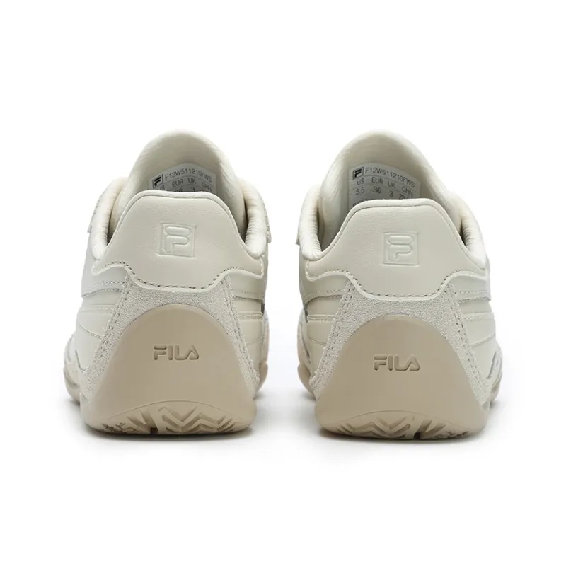 FILA TURBO Lightweight Low Top Skateboard Shoes Women's White Swan Gray-3
