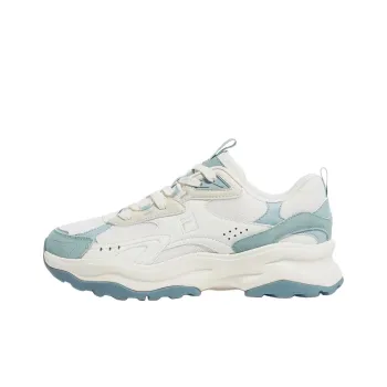 FILA Wood Block Wear resistant And Lightweight Low Top Casual Shoes Unisex White