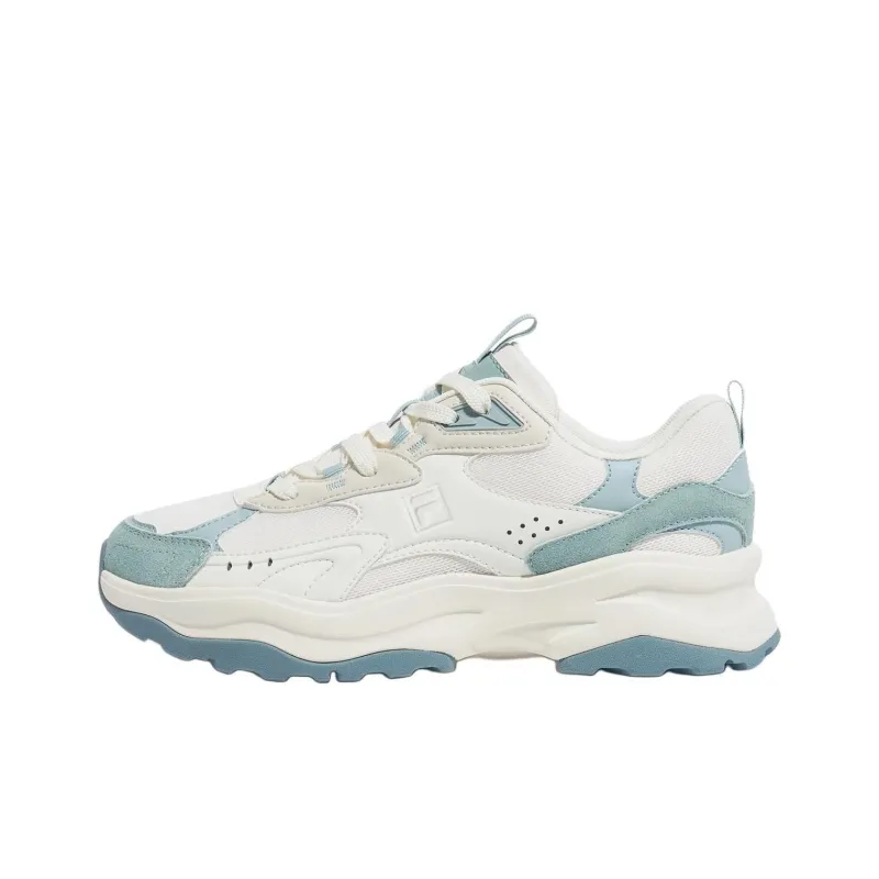 FILA Wood Block Wear resistant And Lightweight Low Top Casual Shoes Unisex White-0