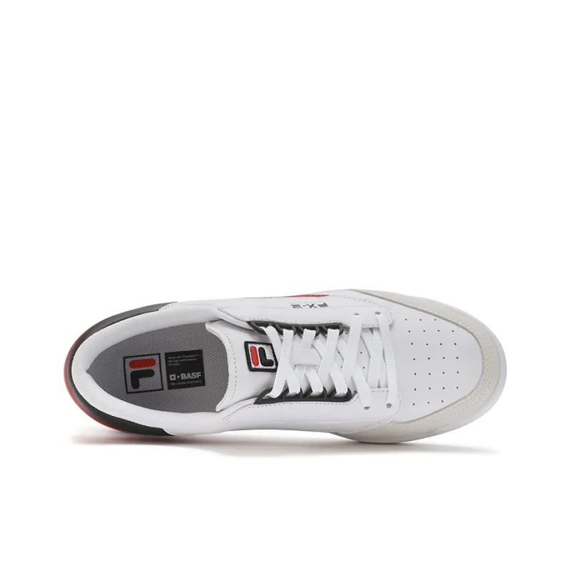 FILA FX 2 Wear Resistant Low Top Skateboard Shoes Men's White-2