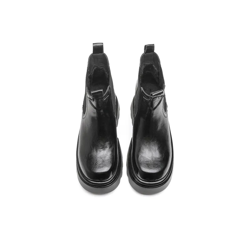CARDANRO Small sized Sky Vegetables Short Chelsea Boots Women's-3