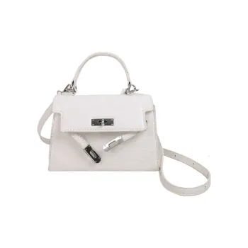 Yalu PU Shoulder Bag Crossbody Bag Small Size Women's White/Black
