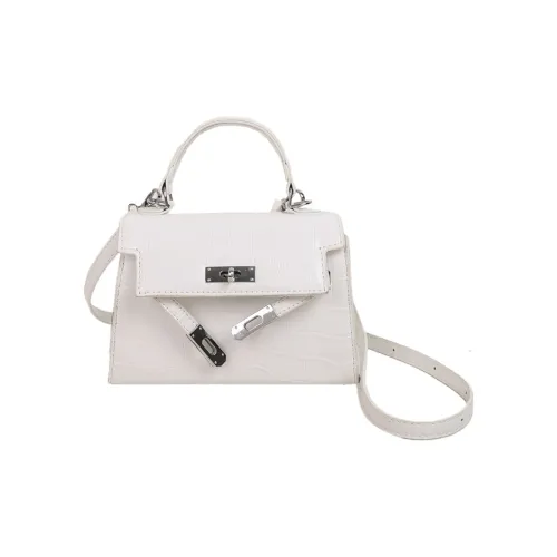 Yalu PU Shoulder Bag Crossbody Bag Small Size Women's White/Black