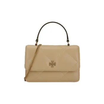 TORY BURCH Kira Leather Shoulder Bag Crossbody Bag Handbag Mini Women's Cream