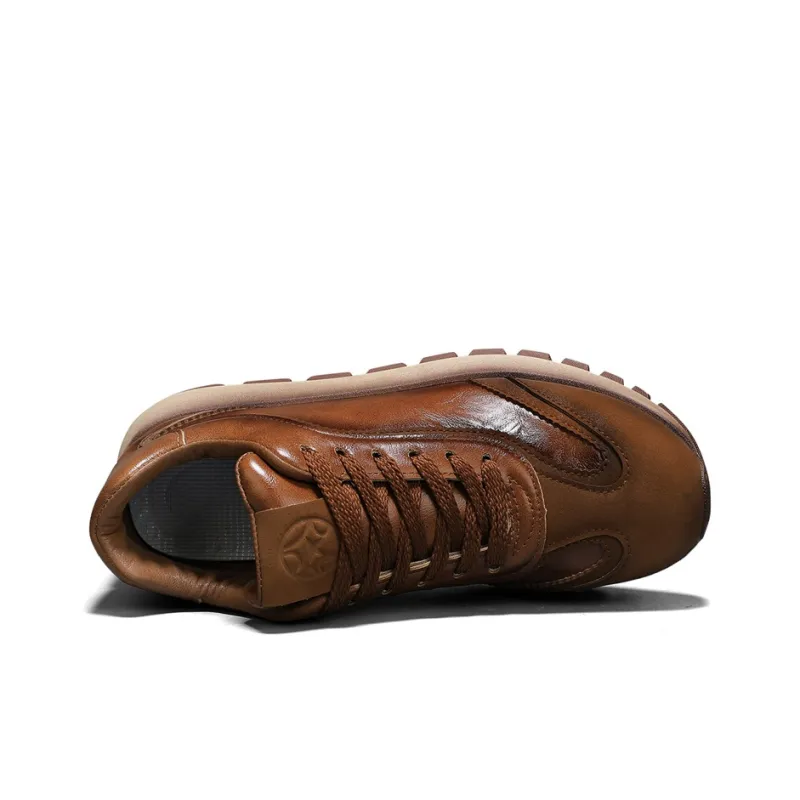 Meiretu Abrasion Resistant Height Increasing Thermal Low Top Casual Shoes Men's-9