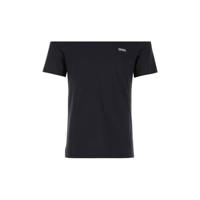 Zzegna Logo Embroidered Crewneck T Shirt-5