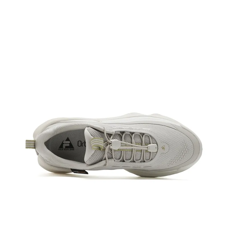 FILA Cushioning Anti-Slip And Wear-Resistant Low-Top Running Shoes Women's White Gray-1