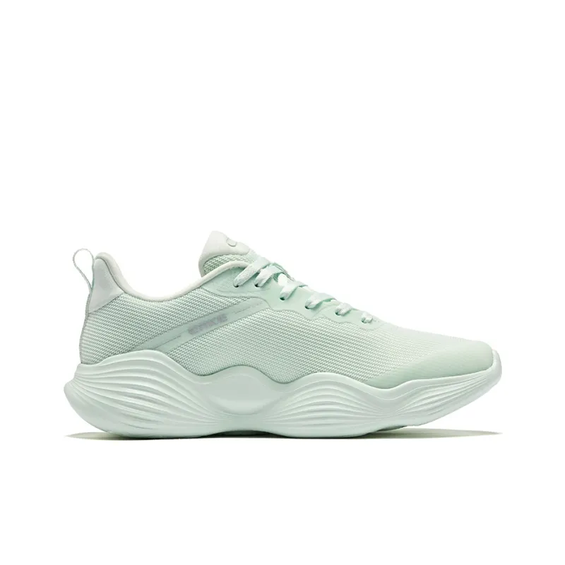 Erke Bubbling Stretch 2.5 Cushioning Rebound Wear-Resistant Low-Top Training Running Shoes Women's Green-1