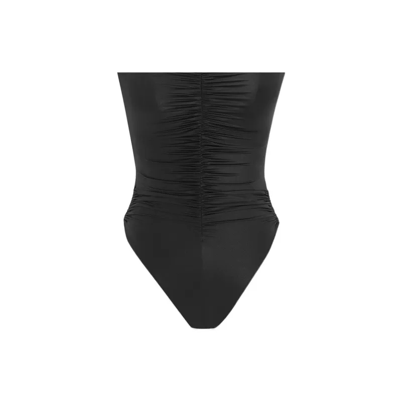 SAINT LAURENT Halterneck Sleeveless Swimsuit-3