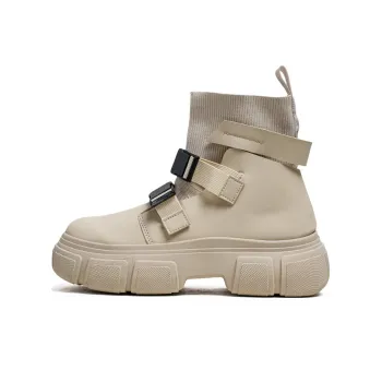 YUZHAOLIN Ankle Boots Men Beige/Gray/Black