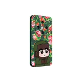 Night Green-Military Style Coat Shin-Chan