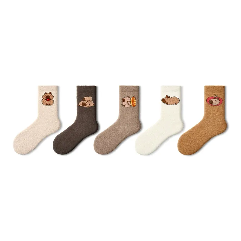 Primeet Mid Calf Socks Women's 5 Pack-5