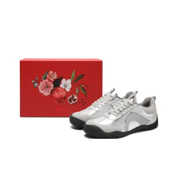 BELLE Starry Sky Journey Anti Slip And Wear Resistant Lightweight Low Top Casual Shoes Women's Silver Box