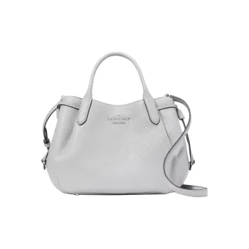 Kate Spade Cow Leather One Shoulder Handbag Small Size Women's Gray