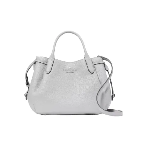 Kate Spade Cow Leather One Shoulder Handbag Small Size Women's Gray