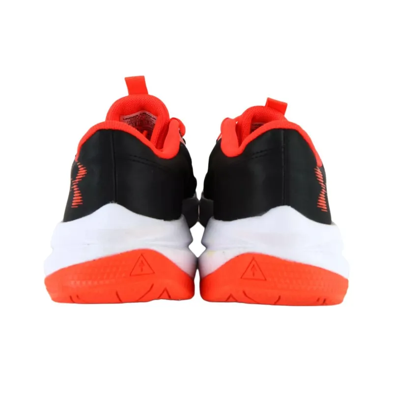 Under Armour Scramjet 5 Anti Slip Wear Resistant Low Top Kids' Running Shoes Black Orange Teenagers-3