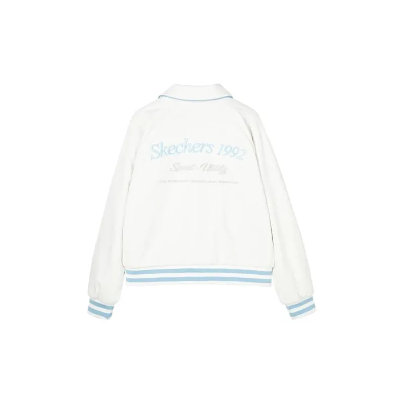 Skechers Colorful Puffer Jacket Women's Marshmallow White-1