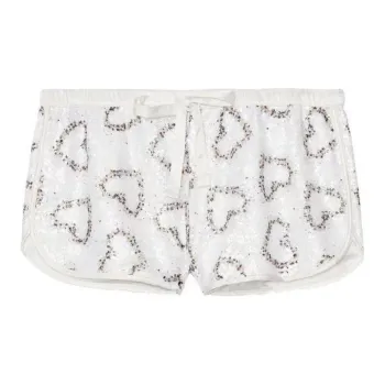 Victoria's Secret Underpants Women's 1 Pack White Heart Sequins