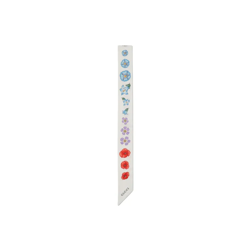 GUCCI Silk, Textile Silk Scarves Unisex White-0