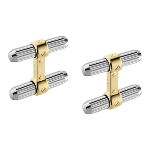 CARTIER Palladium Cufflinks Unisex Silver