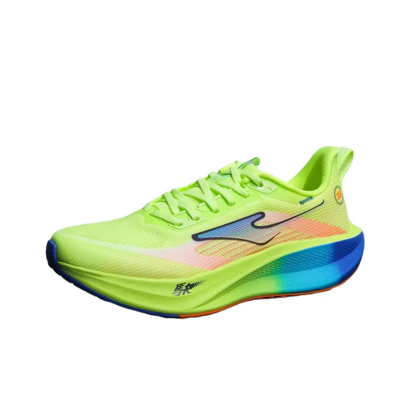 Erke Non-slip Wear-resistant Shock Absorption Low-Top Casual Running Shoes Men's Turquoise-1