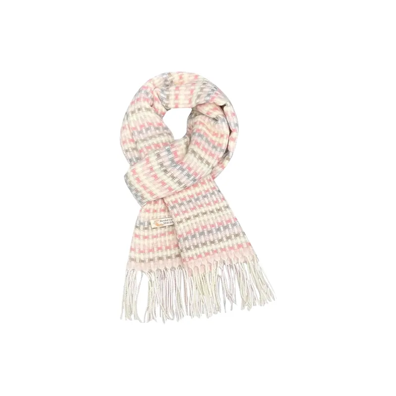 PLAN IN Knit Scarves Unisex-1